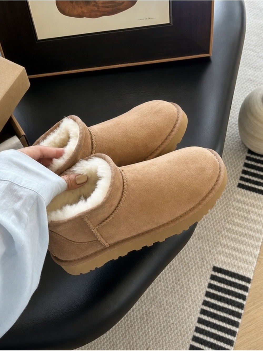 UGG Classic Ultra Mini Boots- Chestnut Suede